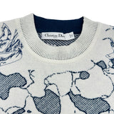 クリスチャン・ディオール Christian Dior AROUND THE WORLD 　ニットセーター 044S50AM007 ホワイト ウール レディース セーター