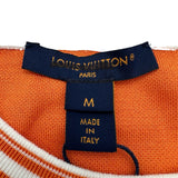 ルイ・ヴィトン LOUIS VUITTON トロピカルジャガードクロップドニットセーター FRKL16 オレンジ コットン レディース ニット