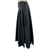 THOM BROWNE NEW YORK ナイロンプリーツスカート FJK042A ブラック ナイロン レディース スカート