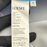 ロエベ LOEWE トロンプルイユサテンアシンメトリーワンピース S359Y09XA0 ブルー ポリエステル レディース ワンピース