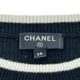 シャネル CHANEL ノルディックロゴカシミヤニットワンピース P62575 ブラック カシミヤ レディース ワンピース