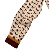 グッチ GUCCI ホースプリントワンピース 770153 クリーム シルク レディース ワンピース