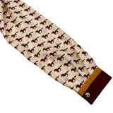 グッチ GUCCI ホースプリントワンピース 770153 クリーム シルク レディース ワンピース