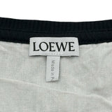 ロエベ LOEWE アナグラム刺繍サイドスリットワンピース S359Y51X67 ブラック コットン レディース ワンピース