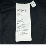 ロエベ LOEWE アナグラム刺繍サイドスリットワンピース S359Y51X67 ブラック コットン レディース ワンピース