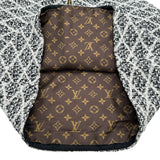 ルイ・ヴィトン LOUIS VUITTON マルタージュツイード半袖ワンピース FQDS06 ブラック ナイロン レディース ワンピース