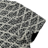 ルイ・ヴィトン LOUIS VUITTON マルタージュツイード半袖ワンピース FQDS06 ブラック ナイロン レディース ワンピース