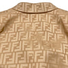 フェンディ FENDI FF総柄シルクテーラードジャケット FJ7432 ベージュ シルク レディース テーラードジャケット