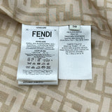 フェンディ FENDI FF総柄シルクテーラードジャケット FJ7432 ベージュ シルク レディース テーラードジャケット