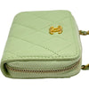 シャネル CHANEL ミニチェーンウォレット AP2462 31番台 ライトグリーン ラムスキン レディース ショルダーバッグ
