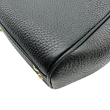 グッチ GUCCI バンブーミニショッパー 368823 ブラック レザー レディース ショルダーバッグ