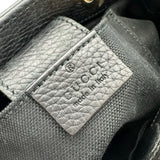 グッチ GUCCI バンブーミニショッパー 368823 ブラック レザー レディース ショルダーバッグ