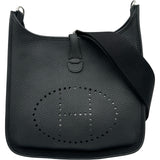 エルメス HERMES エヴリン3 PM K刻印 ブラック シルバー金具 トリヨン ユニセックス ショルダーバッグ