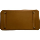 エルメス HERMES バーキン35 □B刻印 ナチュラルサブレ ゴールド金具 アルデンヌ ユニセックス ハンドバッグ