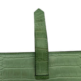 エルメス HERMES ベアンスフレ Y刻印 ヴェールド シルバー金具 アリゲーターマット ユニセックス 二つ折り財布