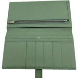 エルメス HERMES ベアンスフレ Y刻印 ヴェールド シルバー金具 アリゲーターマット ユニセックス 二つ折り財布