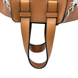 ロエベ LOEWE ハンモック スモール ブラウン ニット/レザー レディース ショルダーバッグ