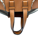 ロエベ LOEWE ハンモック スモール ブラウン ニット/レザー レディース ショルダーバッグ