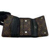 ルイ・ヴィトン LOUIS VUITTON ポルトフォイユ・コンパクト M60167 ブラウン モノグラム・マカサー メンズ 三つ折り財布
