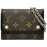 ルイ・ヴィトン LOUIS VUITTON ポルトフォイユ・コンパクト M60167 ブラウン モノグラム・マカサー メンズ 三つ折り財布
