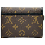 ルイ・ヴィトン LOUIS VUITTON ポルトフォイユ・コンパクト M60167 ブラウン モノグラム・マカサー メンズ 三つ折り財布