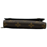 ルイ・ヴィトン LOUIS VUITTON ポルトフォイユ・コンパクト M60167 ブラウン モノグラム・マカサー メンズ 三つ折り財布