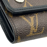 ルイ・ヴィトン LOUIS VUITTON ポルトフォイユ・コンパクト M60167 ブラウン モノグラム・マカサー メンズ 三つ折り財布