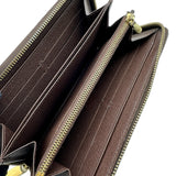 ルイ・ヴィトン LOUIS VUITTON ジッピー・ウォレット N60015 ブラウン ダミエ レディース 長財布