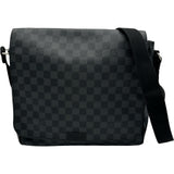ルイ・ヴィトン LOUIS VUITTON ディストリクトMM N41272 ブラウン ダミエ/グラフィット メンズ ショルダーバッグ