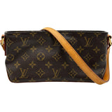ルイ・ヴィトン LOUIS VUITTON トロター M51240 ブラウン モノグラムキャンバス レディース ショルダーバッグ