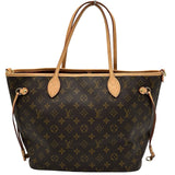 ルイ・ヴィトン LOUIS VUITTON ネヴァーフル・インサイドアウトMM M12096 ブラウン モノグラムキャンバス レディース ショルダーバッグ