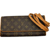 ルイ・ヴィトン LOUIS VUITTON ポシェット・ツインGM M51852 ブラウン モノグラムキャンバス レディース ショルダーバッグ