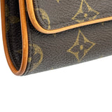 ルイ・ヴィトン LOUIS VUITTON ポシェット・ツインGM M51852 ブラウン モノグラムキャンバス レディース ショルダーバッグ
