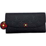ルイ・ヴィトン LOUIS VUITTON ポルトフォイユ・エミリー M68327 ネイビー モノグラムキャンバス/アンプラント レディース 長財布