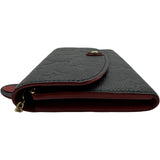 ルイ・ヴィトン LOUIS VUITTON ポルトフォイユ・エミリー M68327 ネイビー モノグラムキャンバス/アンプラント レディース 長財布