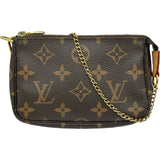 ルイ・ヴィトン LOUIS VUITTON ミニポシェット・アクセソワール M58009 ブラウン モノグラム・キャンバス レディース ショルダーバッグ