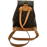 ルイ・ヴィトン LOUIS VUITTON モンスリMM M51136 ブラウン モノグラムキャンバス レディース リュック・デイパック