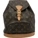 ルイ・ヴィトン LOUIS VUITTON モンスリMM M51136 ブラウン モノグラム・キャンバス レディース リュック・デイパック