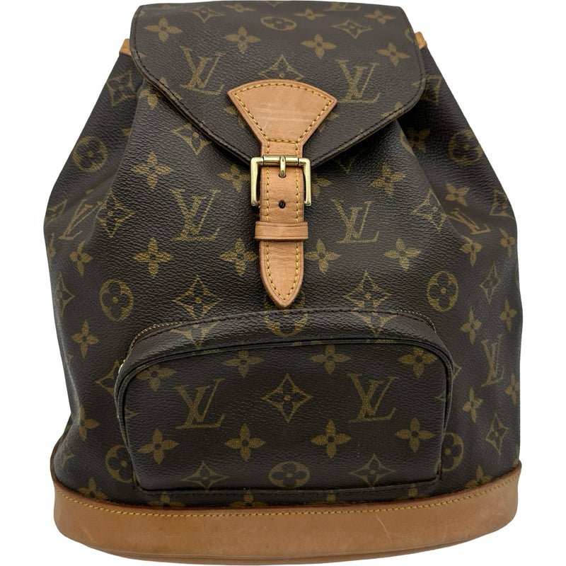 た*ん様 Louis Vuitton モノグラム モンスリ リュック ルイ・ヴィトン LOUIS VUITTON モンスリMM M51136 ブラウン モノグラム