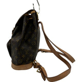 ルイ・ヴィトン LOUIS VUITTON モンスリMM M51136 ブラウン モノグラム・キャンバス レディース リュック・デイパック