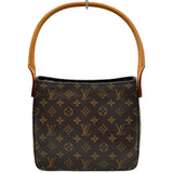 ルイ・ヴィトン LOUIS VUITTON ルーピングMM M51146 ブラウン モノグラム・キャンバス レディース ハンドバッグ