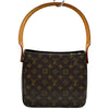 ルイ・ヴィトン LOUIS VUITTON ルーピングMM M51146 ブラウン モノグラム・キャンバス レディース ハンドバッグ