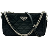 プラダ PRADA 2WAYショルダーバッグ 1BH026 ブラック ナイロン レディース ショルダーバッグ