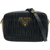 プラダ PRADA ショルダーバッグ 1BH112 ブラック レザー レディース ショルダーバッグ