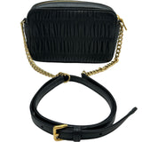 プラダ PRADA ショルダーバッグ 1BH112 ブラック レザー レディース ショルダーバッグ