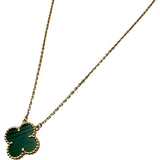 ヴァンクリーフ＆アーペル Van Cleef & Arpels ヴィンテージアルハンブラネックレス ゴールド Au750 マラカイト ジュエリー