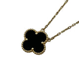 ヴァンクリーフ＆アーペル Van Cleef & Arpels ヴィンテージアルハンブラネックレス ゴールド Au750 オニキス ジュエリー