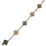 ヴァンクリーフ＆アーペル Van Cleef & Arpels ヴィンテージアルハンブラブレス5P ピンクゴールド Au750 ダイヤモンド マザーオブパール ジュエリー