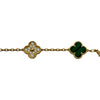 ヴァンクリーフ＆アーペル Van Cleef & Arpels ヴィンテージアルハンブラブレス5P ゴールド Au750 マラカイト ダイヤモンド ジュエリー