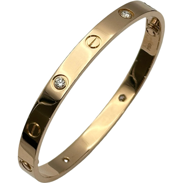 カルティエ Cartier ラブブレス4Pダイヤ ゴールド 750 ダイヤモンド